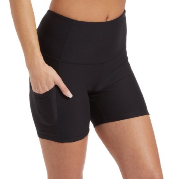 reebok fitted high rise shorts